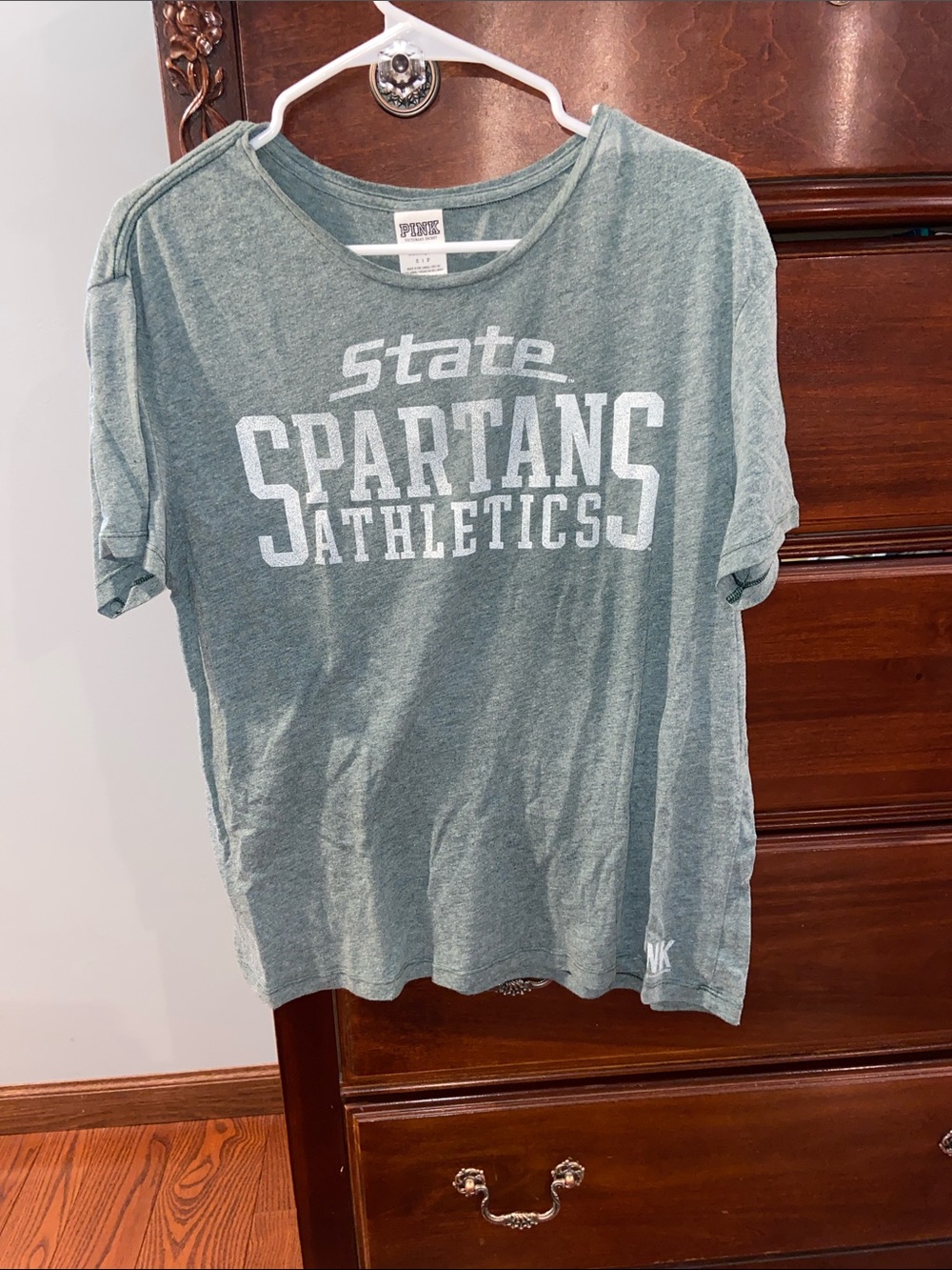 PINK Michigan State, size S, Green